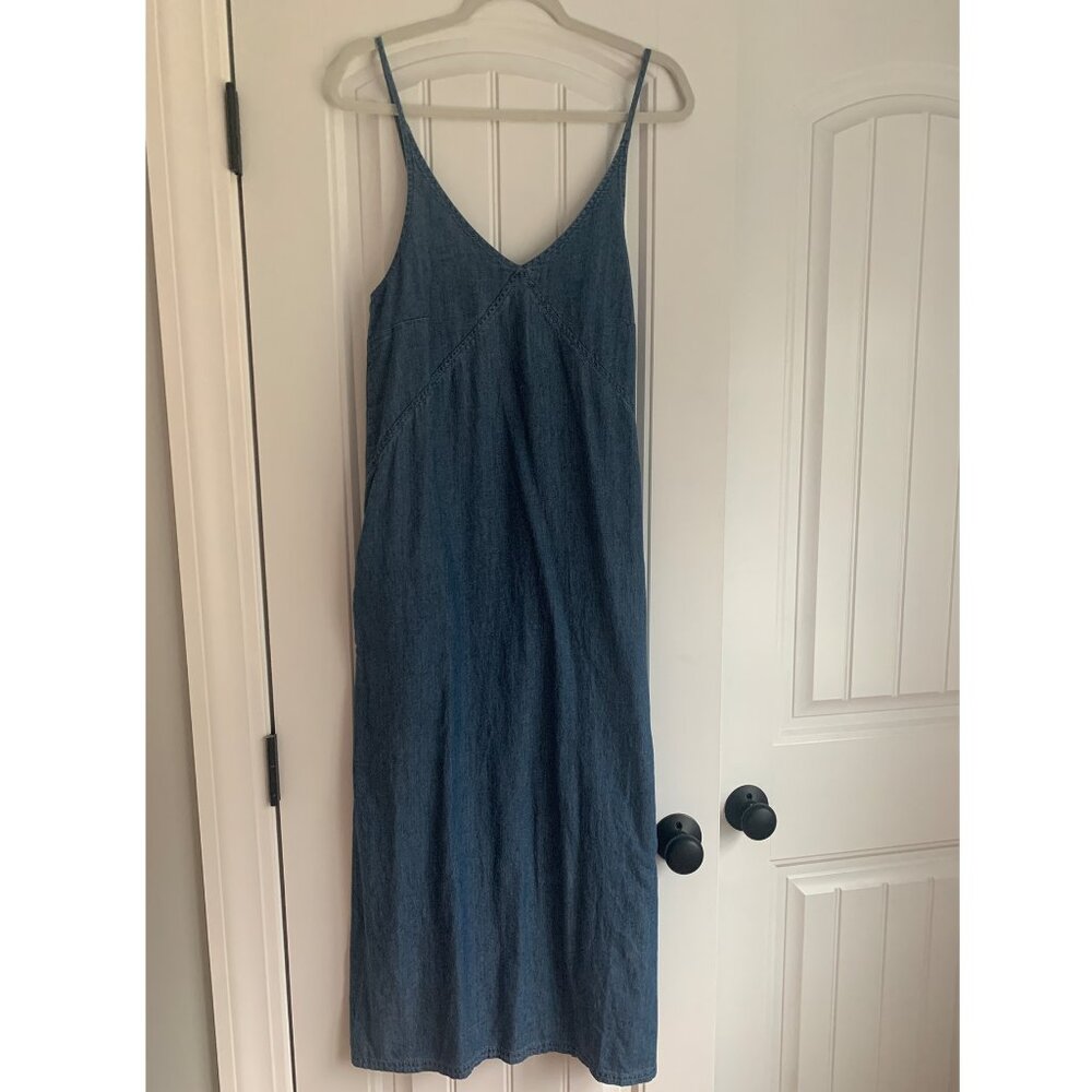 Pact light jean midi dress, size S